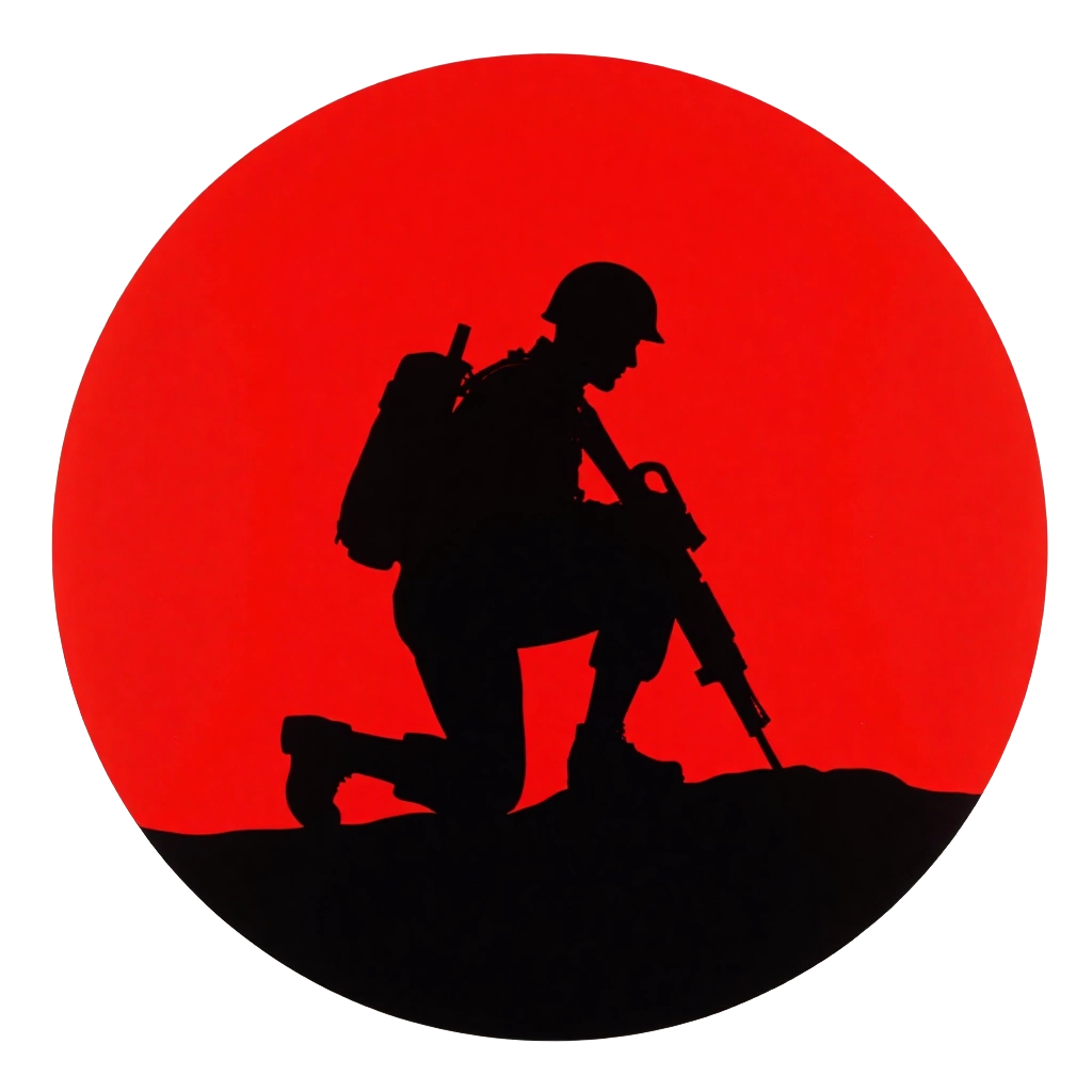 Silhouette of a Soldier